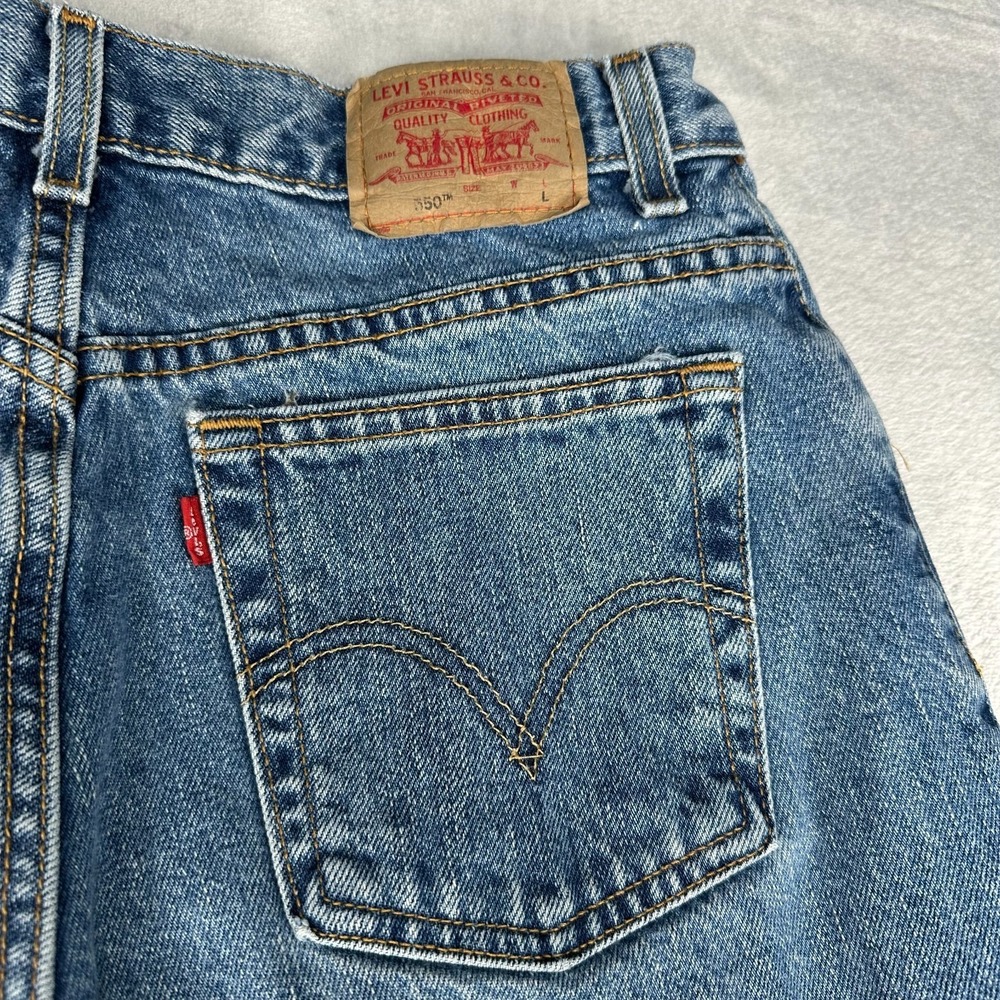 Levi's 550 Denim Jeans Women's Size 12 Mis L Relaxed Fit Tapered Leg High Rise - Picture 8 of 13